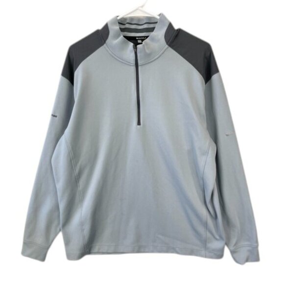 Nike Golf Men’s L Gray 1/4 Zip Pullover Sweatshirt Jimmy Fund Logo Athletic - Picture 1 of 13